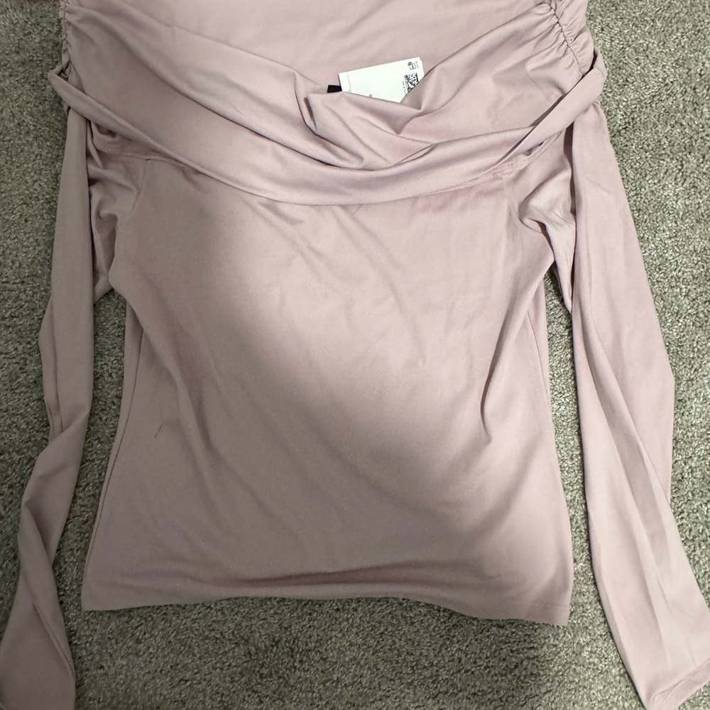H&M Light Purple Off-Shoulder Blouse